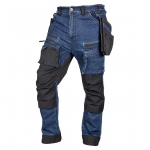 SPODNIE ROBOCZE DENIM WZMOCNIENIA CORDURA, GRANATOWE, ROZ.XL