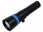 Torch: LED | IPX8 | 1600lm | L: 168mm | &Oslash;: 45mm | 5&deg; | 6500K | diving
