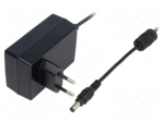 Power supply: switched-mode | 18VDC | 1A | Out: 5,5/2,1 | 18W | Plug: EU