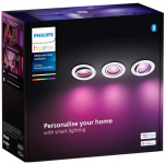 Philips Hue White Ambiance Adore Bathroom recessed and inset downlight (pack of 3) (silver)