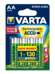 Varta Direct Energy AA NiMH Rechargeable Batteries, 2100mAh, 2-Pack