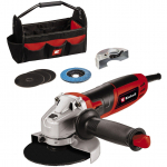 Einhell angle grinder TC-AG 125/850 kit (red/black, 850 watts)