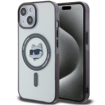 Karl Lagerfeld KLHMP15SHCHNOTK iPhone 15/14/13 6.1" transparent hardcase IML Choupette`s Head Mag