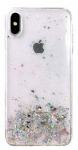 Fusion Glue Glitter Back Case Silikona Aizsargapvalks Priek&scaron; Apple iPhone 12 Pro Max Caurspīdīgs