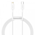 Baseus CATLYS-A02 datu pārraides un uzlādes vads | USB-C uz Lightning | 20W | 1m | balts