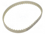 Timing belt | T10 | W: 16mm | H: 4.5mm | Lw: 550mm | Tooth height: 2.5mm