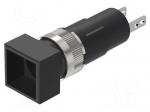 Indicator: body | &Oslash;8mm | 19 | connectors | plastic | Face dim: 9x9mm