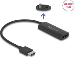 AV-adapter HDMI(M)&rarr;DISPLAYPORT(F) + USB-toitekaabel 24cm 4K 60Hz Black DELOCK
