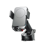 Joyroom magnetiline juhtmevaba autolaadija (armatuurlaua versioon) 68&ndash;95 mm, 15W Max, USB&ndash;Type-C kaabliga (1m), Black (JR-ZS241S)
