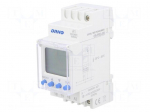 Programmable time switch | Range: 1min&divide;7days | 230VAC | DIN | IP20