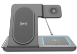 Gembird TA-WPC31A-01-BK 3in1 Foldable Wireless Charger 15W