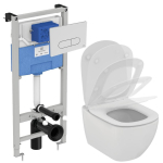 IDEALStandard sisteemaa  (WC raam ProSys 120+Tesi WC Soft Close prill-laud +Oleas M1 kroomnupp)