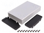 Enclosure: with panel | with fixing lugs | 1457 | X: 104mm | Y: 160mm