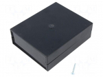 Enclosure: with panel | X: 91mm | Y: 111mm | Z: 35mm | ABS | black