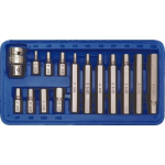 Otsakute komplekt HEX CrV 6150, 15 tk