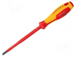 Screwdriver | insulated | slot | 4,0x0,8mm | Blade length: 100mm