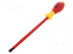 Screwdriver | insulated | slot | 10,0x1,6mm | Blade length: 200mm