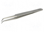 Tweezers | 120mm | for precision works | Blades: curved