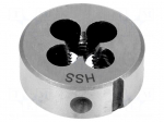Threading die | HSS | Size: M2 | W: 25mm | Thk: 9mm