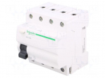 RCD breaker | Inom: 63A | Ires: 30mA | Poles: 4 | 400V | Mounting: DIN