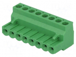 Pluggable terminal block | Contacts ph: 5.08mm | ways: 8 | straight