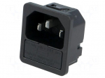 Connector: AC supply | socket | male | 10A | 250VAC | IEC 60320