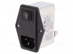 Connector: AC supply | socket | male | 6A | 250VAC | IEC 60320 | -25&divide;85&deg;C