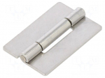 Hinge | Width: 30mm | stainless steel | H: 45mm | for welding