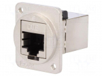 Coupler | FT | Cat: 6 | shielded | Layout: 8p8c | RJ45 socket,both sides