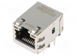 Socket | RJ45 | MXMag | PIN: 8 | shielded,with LED | gold-plated | THT