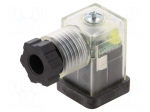Connector: valve connector | plug | form C | 9.4mm | female | PIN: 3