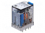 Relay: electromagnetic | DPDT | Ucoil: 24VDC | 10A/250VAC | 10A/30VDC