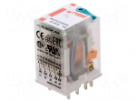 Relay: electromagnetic | 4PDT | Ucoil: 24VDC | 6A/250VAC | 6A/24VDC