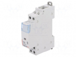 Contactor: 2-pole installation | NC + NO | 230VAC | 16A | DIN | SM400