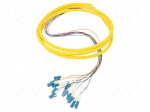 Optic fiber pigtail | LC/UPC,fiber | 2m | Input: fiber x12