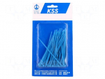 Cable tie | L: 100mm | W: 2.5mm | polyamide | 78.5N | blue | 100pcs.