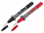 Test probe | 10A | red and black | Tip diameter: 2mm