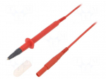 Test lead | 16A | 4mm straight banana plug-test probe | Len: 1m