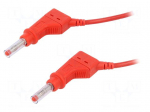 Test lead | 32A | 4mm banana plug-4mm banana plug | Len: 1m | red