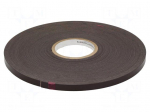 Tape: magnetic | W: 12mm | L: 30m | Thk: 1.55mm | rubber