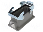 Enclosure: for HDC connectors | size D16B | with double latch