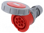 Connector: AC supply 3-phase | plug | female | 32A | 400VAC | IP66,IP67