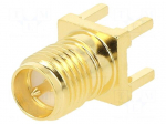 Connector: RP-SMA | plug | male,reverse | straight | 50&Omega; | THT | PTFE