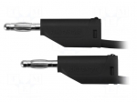 Test lead | 70VDC | 33VAC | 32A | banana plug 4mm,both sides | black
