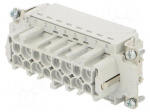 Connector: HDC | contact insert | female | 16A | 500V | PIN: 16 | 16+PE