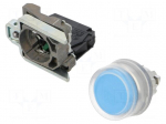 Switch: push-button | 22mm | NO | blue | none | 3A/240VAC | 0.55A/125VDC