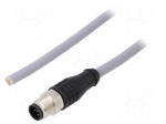 Cable: for sensors/automation | PIN: 5 | M12 male | straight | 5m | plug