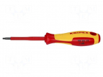 Screwdriver: insulated | Torx&reg; | TX15 | Blade length: 80mm | 1kVAC
