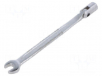 Wrench | combination swivel head socket,with joint | 170mm