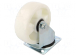 Transport wheel | &Oslash;: 150mm | W: 43mm | H: 190mm | torsional | 350kg | steel